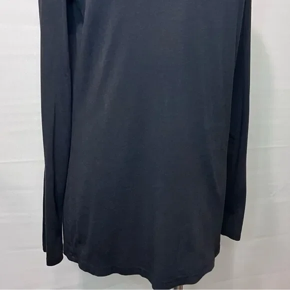 Aritzia The Group by Babaton Scoop Neck Black Long Sleeve Top Size Large - Picture 4 of 7